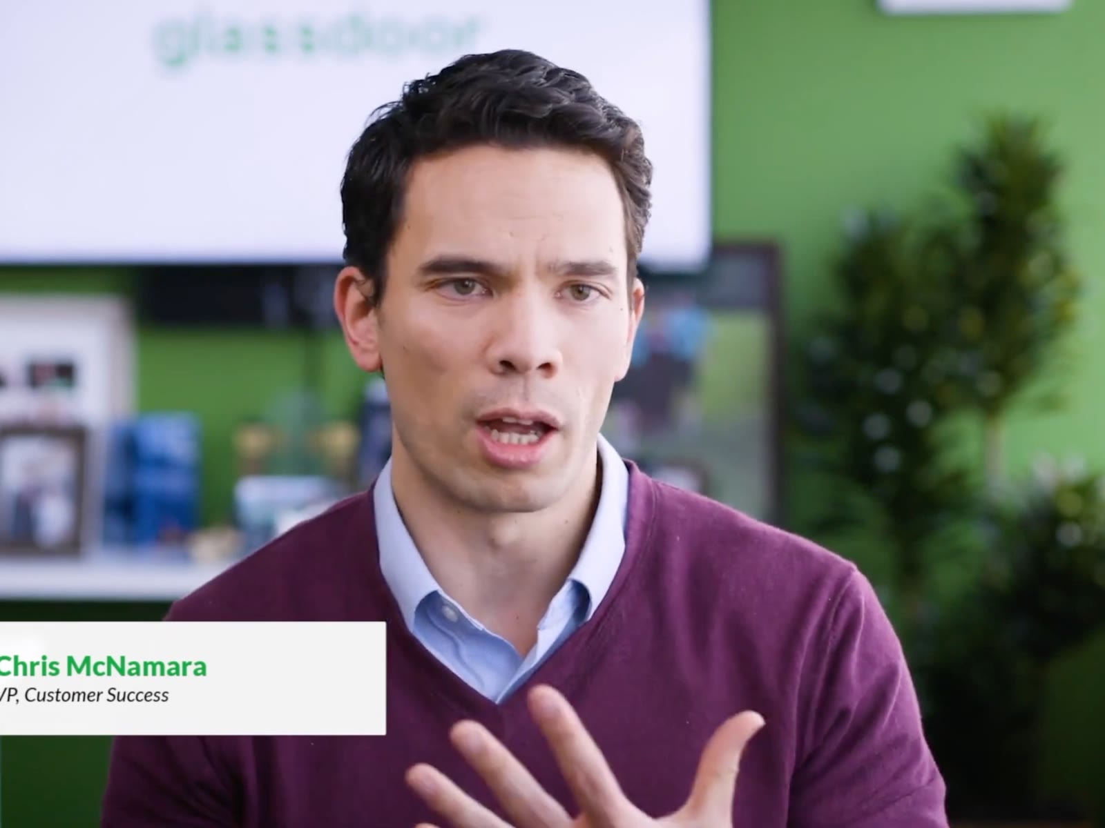 Glassdoor: On set, at ease · Story still
